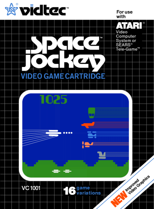 Space Jockey box art for Atari 2600